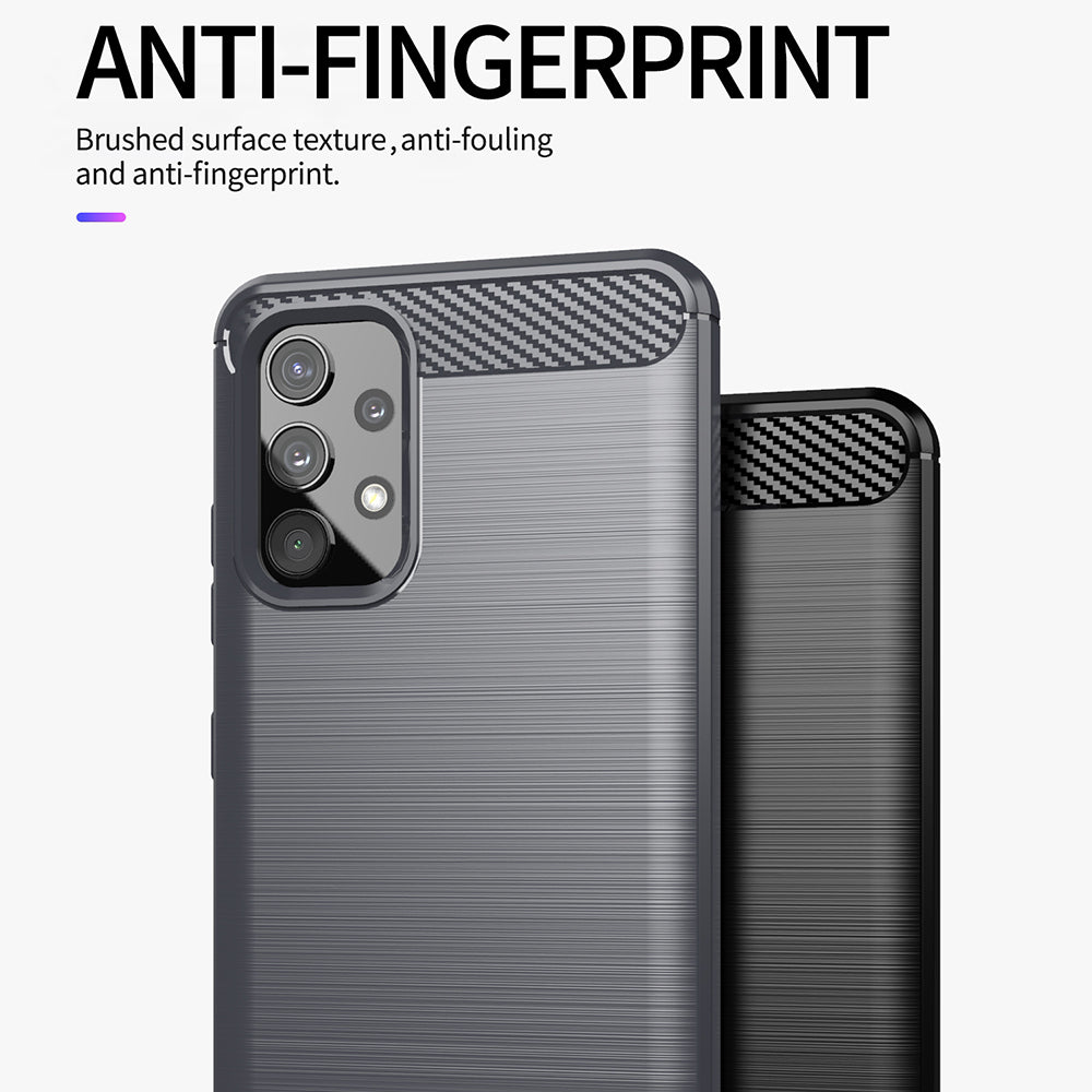 Tok Samsung Galaxy A13 A135-hez, Techsuit, Karbon, Fekete