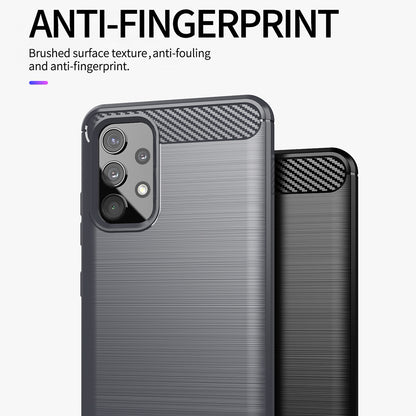 Tok Samsung Galaxy A13 A135-hez, Techsuit, Karbon, Fekete