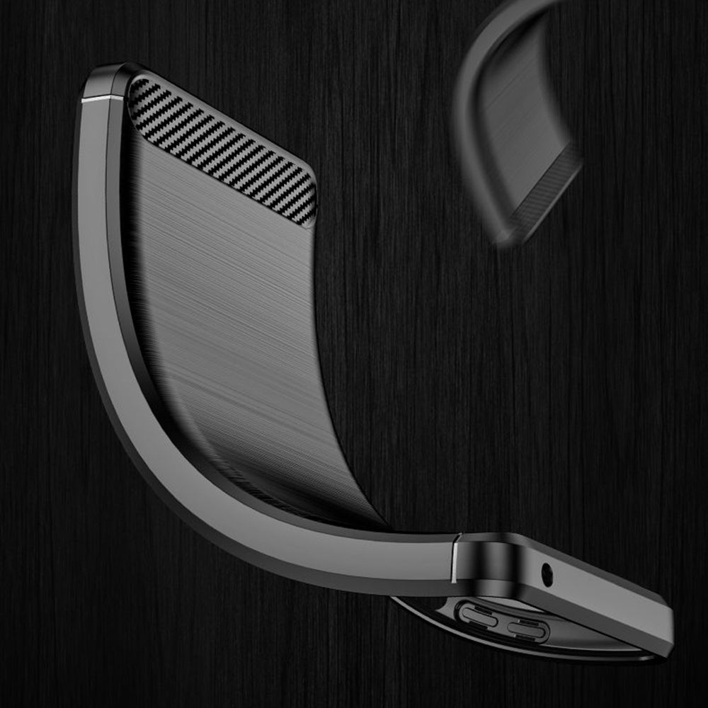 Tok Samsung Galaxy A13 A135-hez, Techsuit, Karbon, Fekete