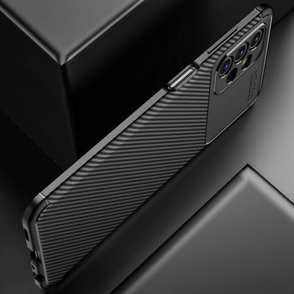 Tok Samsung Galaxy A13 A135-hez, Techsuit, CarbonFiber, Fekete