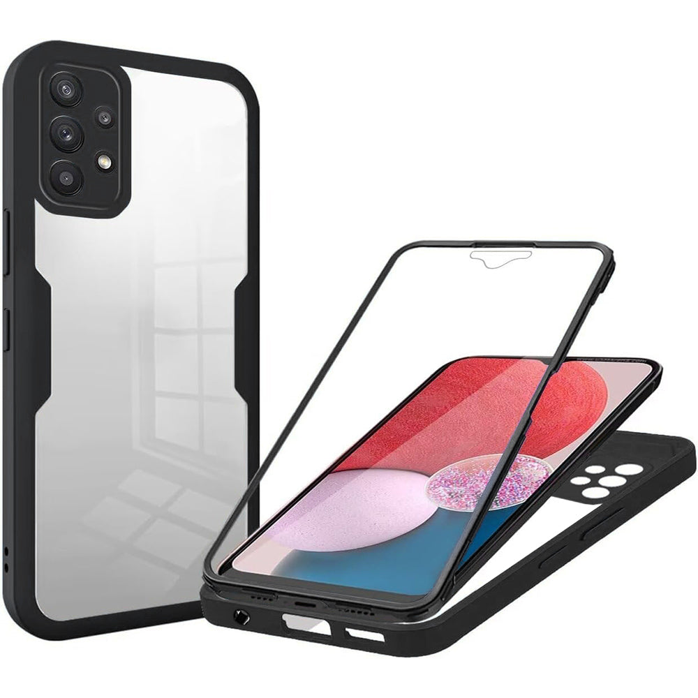 Tok Samsung Galaxy A13 A135-hez, Techsuit, ColorVerse 360, Fekete