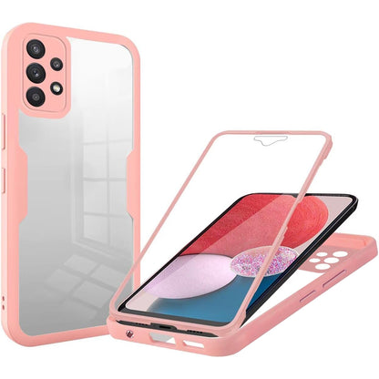 Tok Samsung Galaxy A13 A135-hez, Techsuit, ColorVerse 360, Rózsaszín
