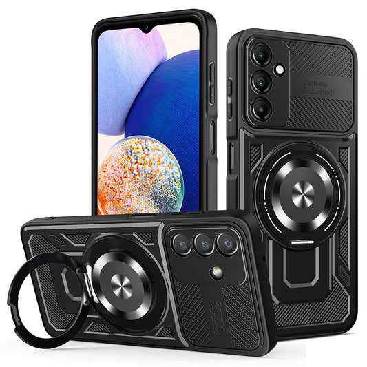 Tok Samsung Galaxy A14 A145 / A14 5G A146, Techsuit, RuggedCam, Fekete