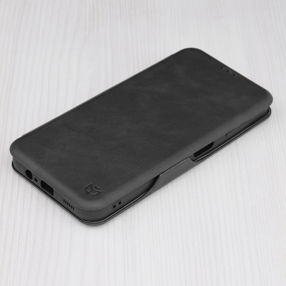Tok Samsung Galaxy A14 A145 / A14 5G A146 készülékhez, Techsuit, Safe Wallet Plus, Fekete
