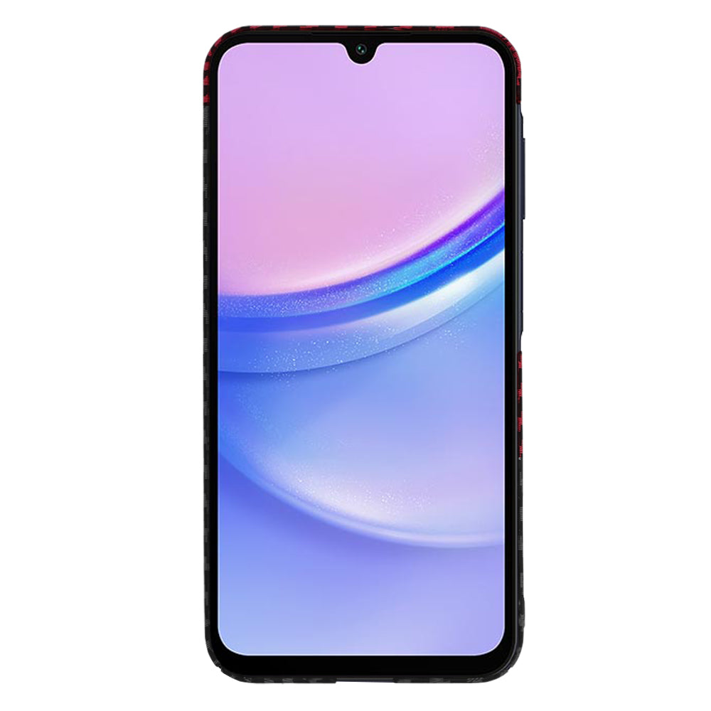 Tok Samsung Galaxy A15 5G A156 / A15 A155, Techsuit, Carbonite FiberShell, Fekete Piros