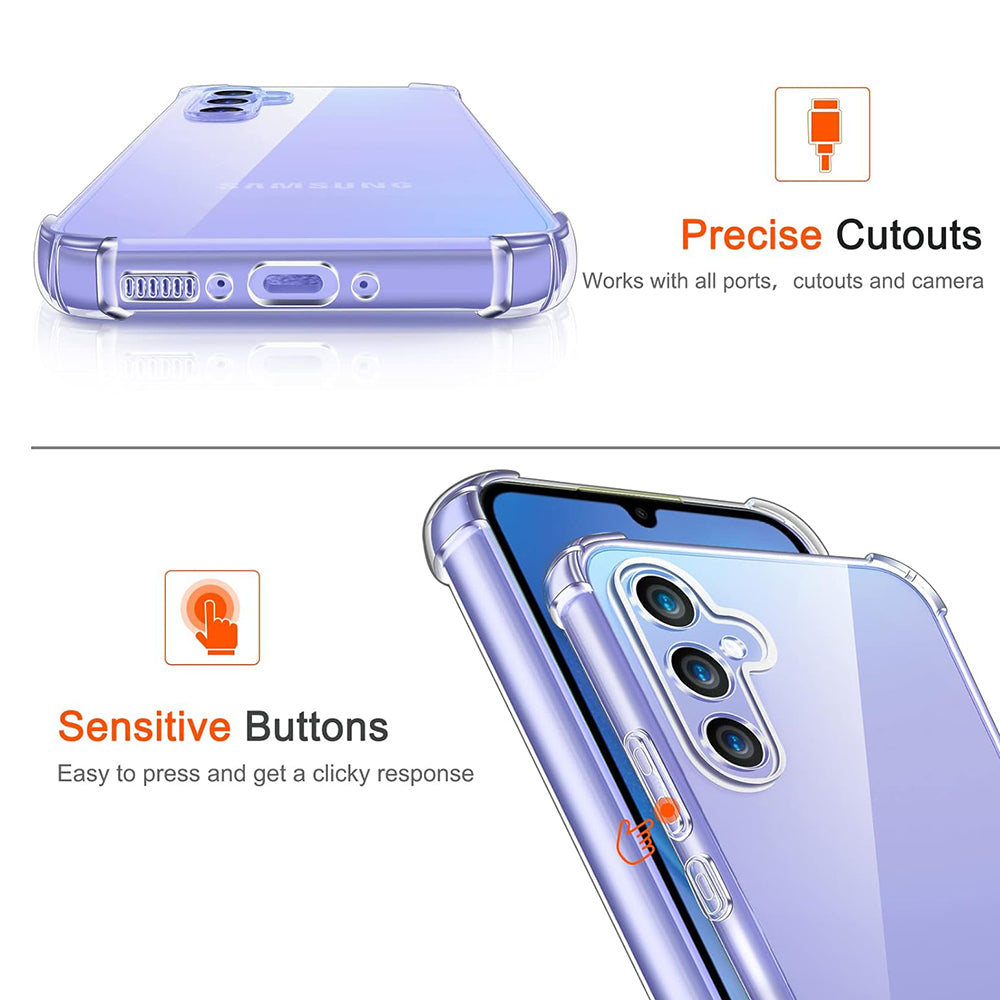 Samsung Galaxy A15 5G A156 / A15 A155 tok, Techsuit, ütésálló átlátszó, áttetsző