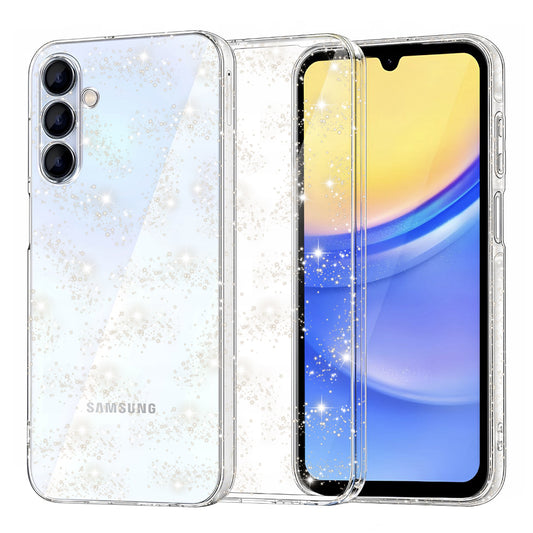 Tok Samsung Galaxy A15 5G A156 / A15 A155, Techsuit, SparkleSkin, Átlátszó