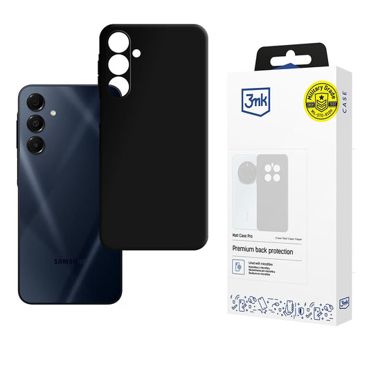 Tok Samsung Galaxy A16 5G A166 / A16 4G A165, 3MK, Pro, Matt Fekete