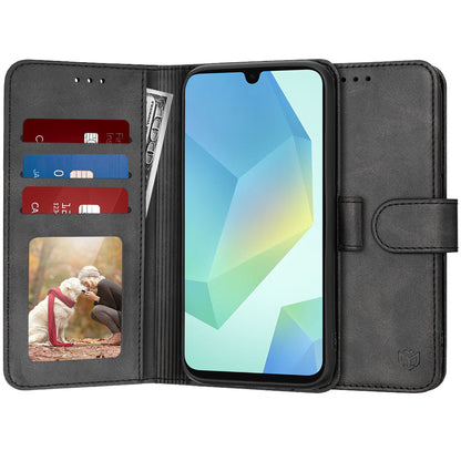 Tok Samsung Galaxy A16 5G A166 / A16 4G A165 készülékhez, Techsuit, Diary Book, Fekete