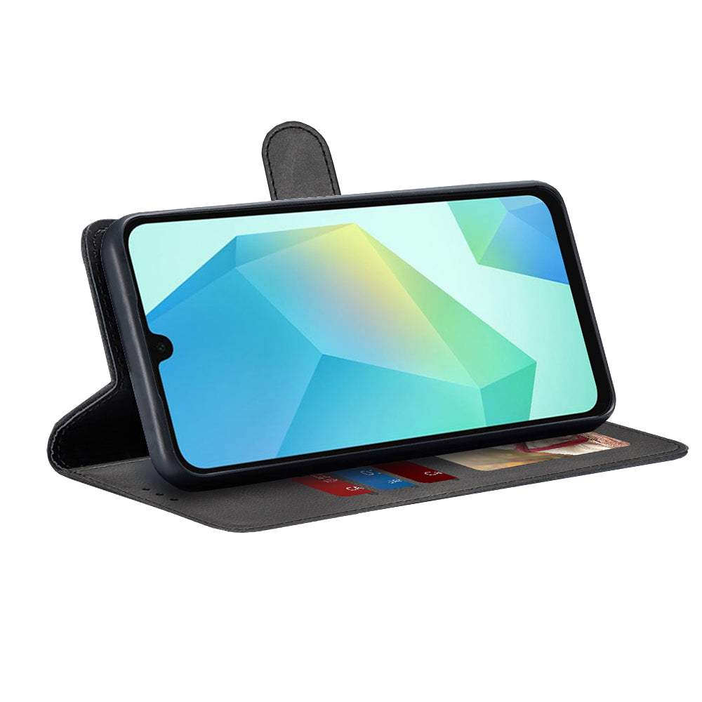 Tok Samsung Galaxy A16 5G A166 / A16 4G A165 készülékhez, Techsuit, Diary Book, Fekete