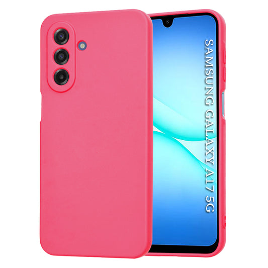 Samsung Galaxy A17 5G tok, Techsuit, SoftFlex, Sötét rózsaszín