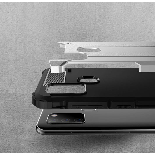 Tok Samsung Galaxy A21s A217-hez, Techsuit, Hybrid Armor, Fekete