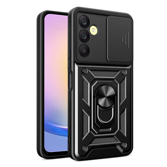 Tok Samsung Galaxy A25 A256-hoz, Techsuit, CamShield, Fekete