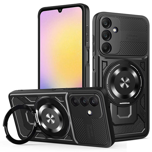 Tok Samsung Galaxy A25 A256-hoz, Techsuit, RuggedCam, Fekete