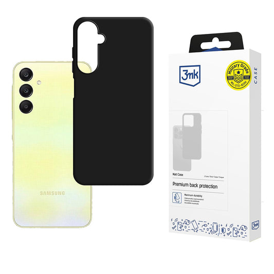 Tok Samsung Galaxy A26 A266-hoz, 3MK, Matt fekete