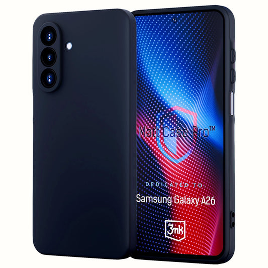 Tok Samsung Galaxy A26 A266-hoz, 3MK, Pro, Matt fekete
