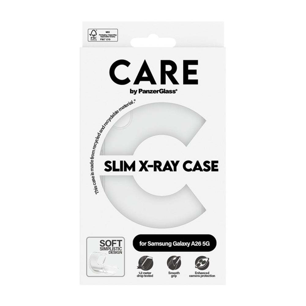 Tok Samsung Galaxy A26 A266-hoz, PanzerGlass, Divatos, Átlátszó