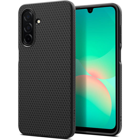 Tok Samsung Galaxy A26 A266-hoz, Spigen, Liquid Air, Matt Fekete ACS09290