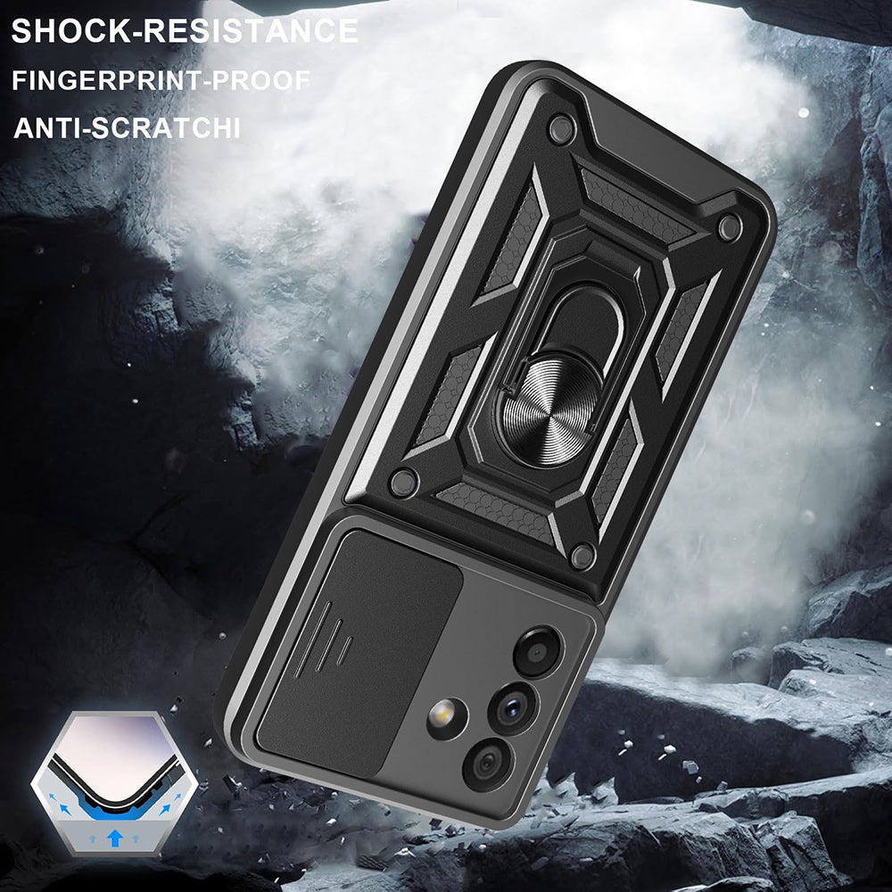Tok Samsung Galaxy A26 A266-hoz, Techsuit, CamShield, Fekete