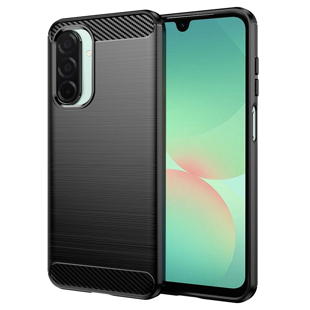Tok Samsung Galaxy A26 A266-hoz, Techsuit, karbon, fekete