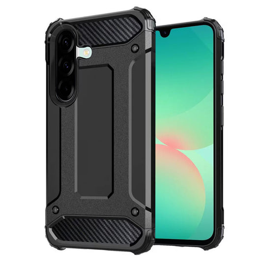 Tok Samsung Galaxy A26 A266-hoz, Techsuit, Hybrid Armor, Fekete