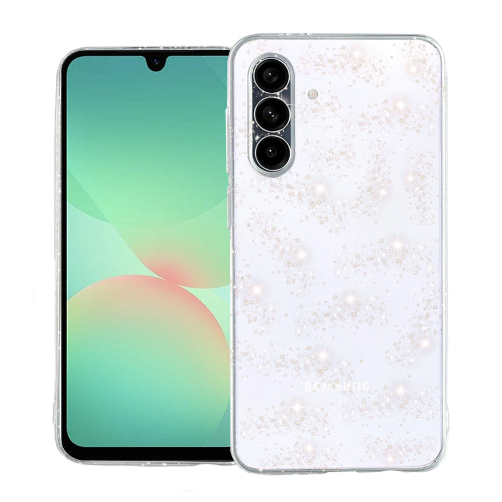 Tok Samsung Galaxy A26 A266-hoz, Techsuit, SparkleSkin, Átlátszó