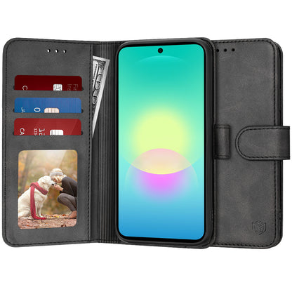 Samsung Galaxy A27 5G tok, Techsuit, Diary Book, Fekete