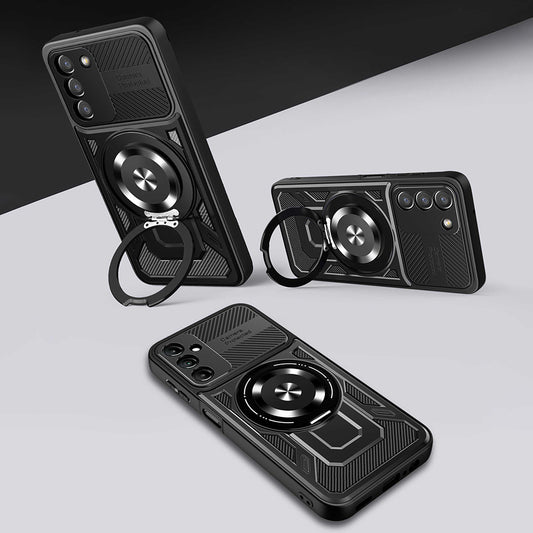 Tok Samsung Galaxy A27 5G-hez, Techsuit, RuggedCam, Fekete