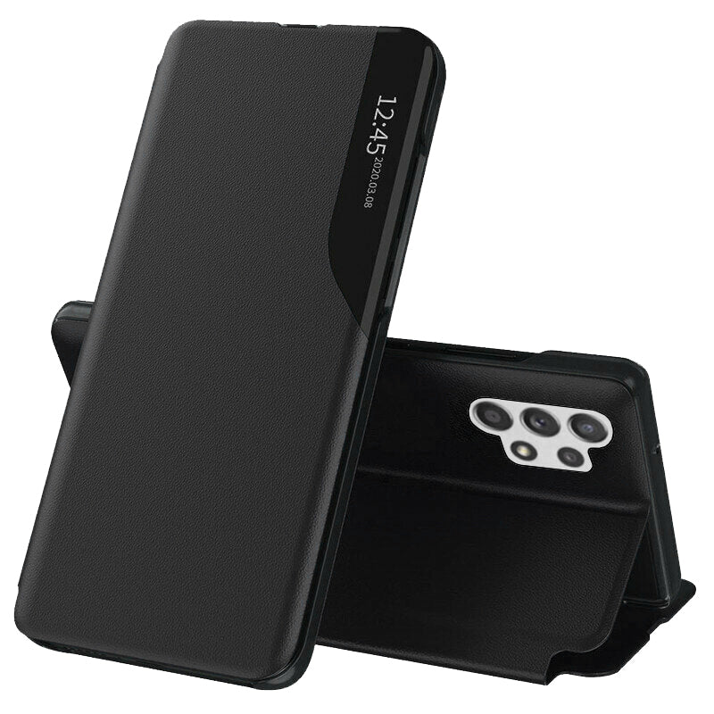 Tok Samsung Galaxy A32 A325-hez, Techsuit, eFold, Fekete