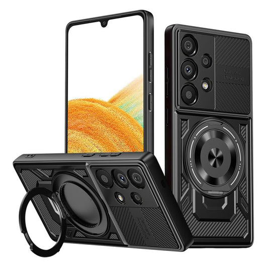 Tok Samsung Galaxy A33 5G A336-hoz, Techsuit, RuggedCam, Fekete