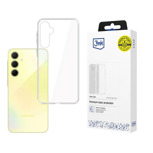 Tok Samsung Galaxy A35 5G A356-hoz, 3MK, Átlátszó, Tiszta