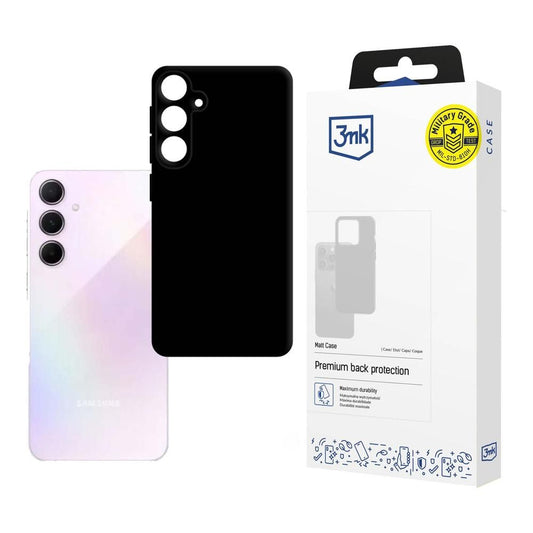 Tok Samsung Galaxy A35 5G A356-hoz, 3MK, Matt fekete