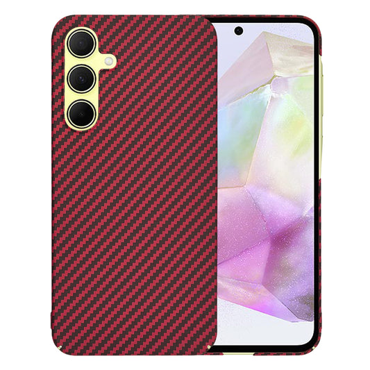 Tok Samsung Galaxy A35 5G A356-hoz, Techsuit, Carbonite FiberShell, Piros