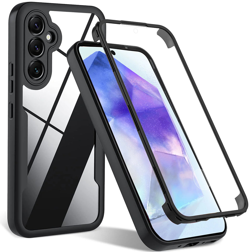 Case for Samsung Galaxy A35 5G A356, Techsuit, ColorVerse 360, Black