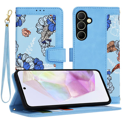Tok Samsung Galaxy A35 5G A356-hoz, Techsuit, FlipCraft, Kék