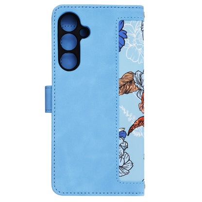 Tok Samsung Galaxy A35 5G A356-hoz, Techsuit, FlipCraft, Kék