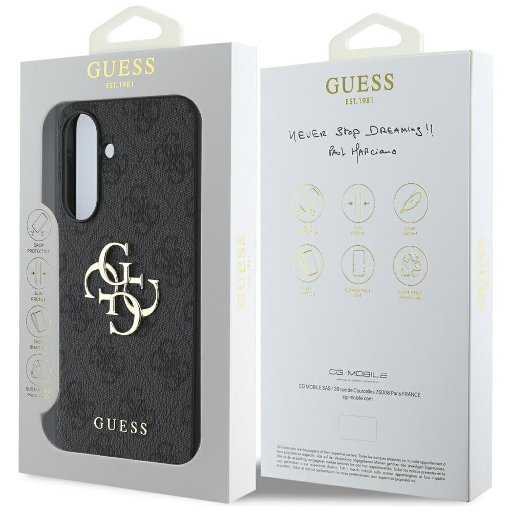 Tok Samsung Galaxy A36 A366-hoz, Guess, 4G Big Logo, Fekete