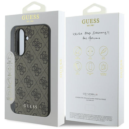 Case for Samsung Galaxy A36 A366, Guess, 4G Charm, Brown