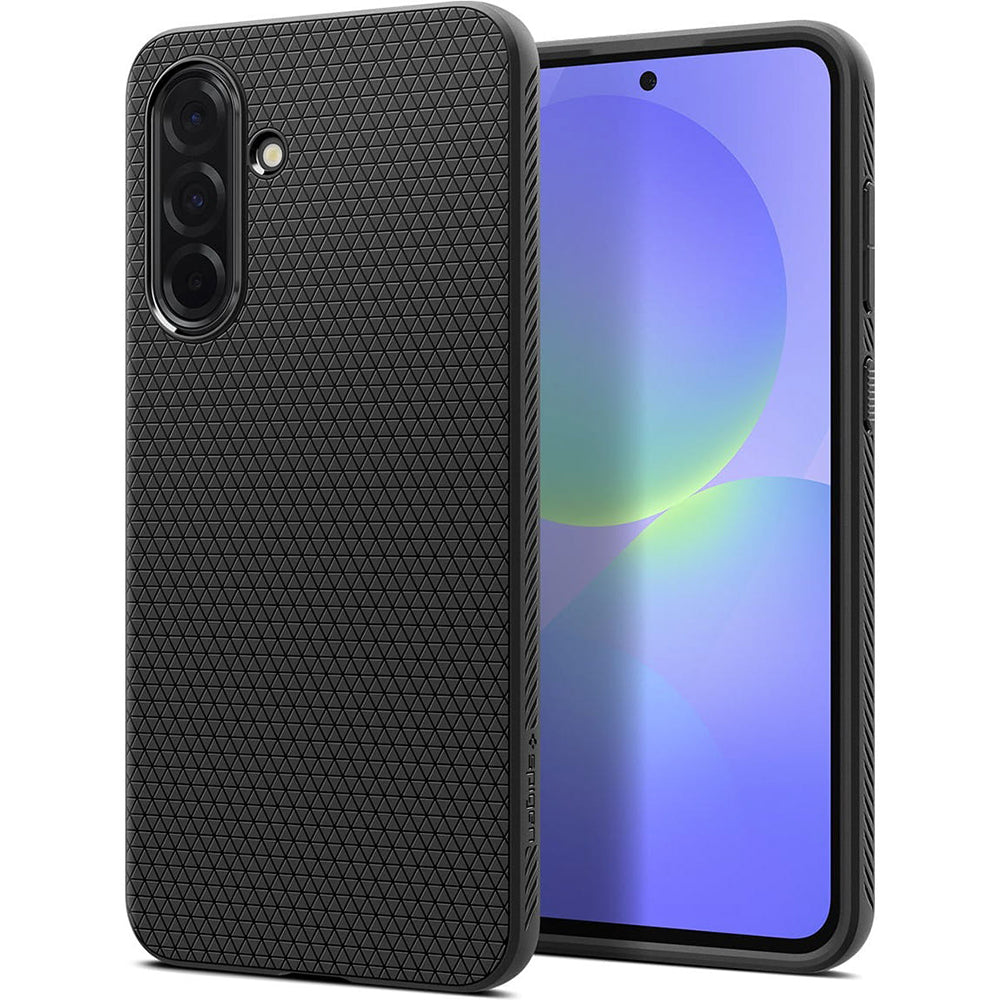 Tok Samsung Galaxy A36 A366-hoz, Spigen, Liquid Air, Matt Fekete ACS09199