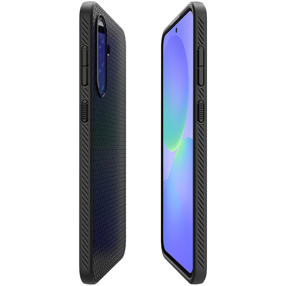 Tok Samsung Galaxy A36 A366-hoz, Spigen, Liquid Air, Matt Fekete ACS09199