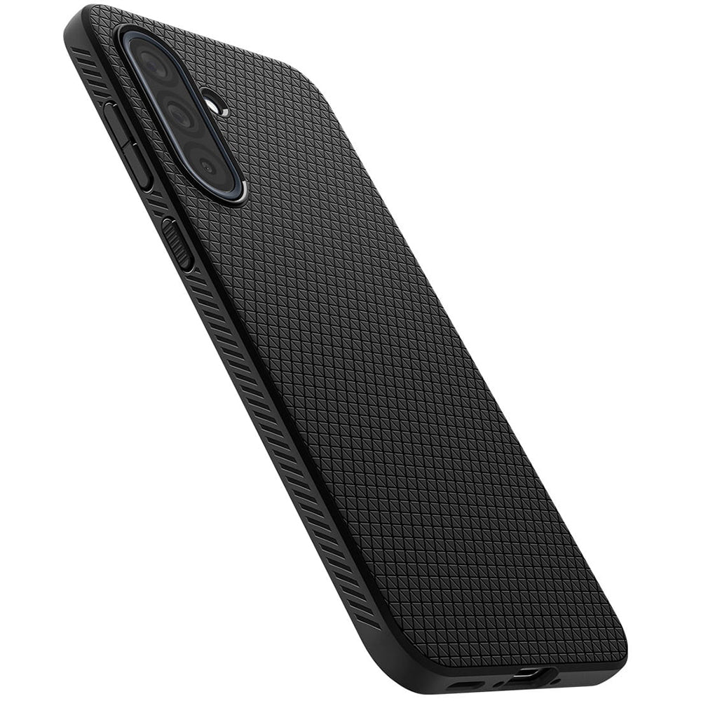 Tok Samsung Galaxy A36 A366-hoz, Spigen, Liquid Air, Matt Fekete ACS09199