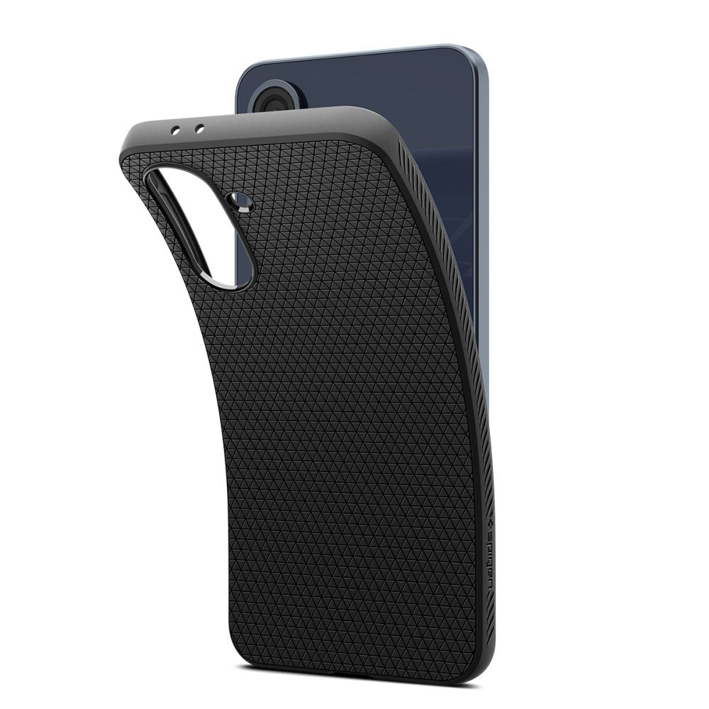 Tok Samsung Galaxy A36 A366-hoz, Spigen, Liquid Air, Matt Fekete ACS09199