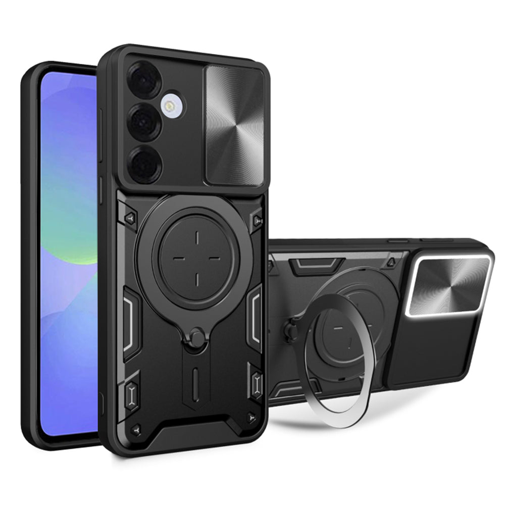Tok Samsung Galaxy A36 A366-hez, Techsuit, CamGuard Pro, Fekete