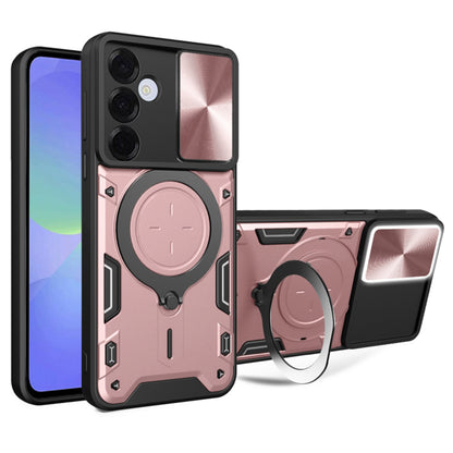 Tok Samsung Galaxy A36 A366-hez, Techsuit, CamGuard Pro, Rózsaarany