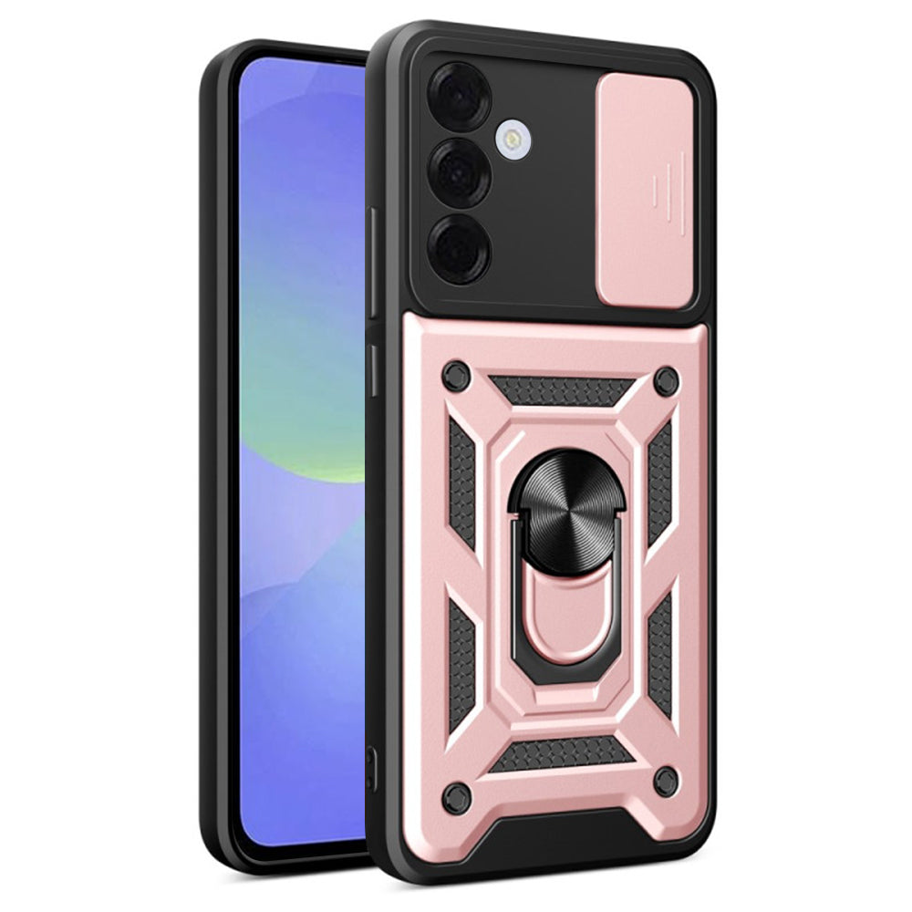 Tok Samsung Galaxy A36 A366-hez, Techsuit, CamShield, Rózsaszín