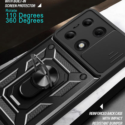Tok Samsung Galaxy A36 A366-hez, Techsuit, CamShield, Zöld