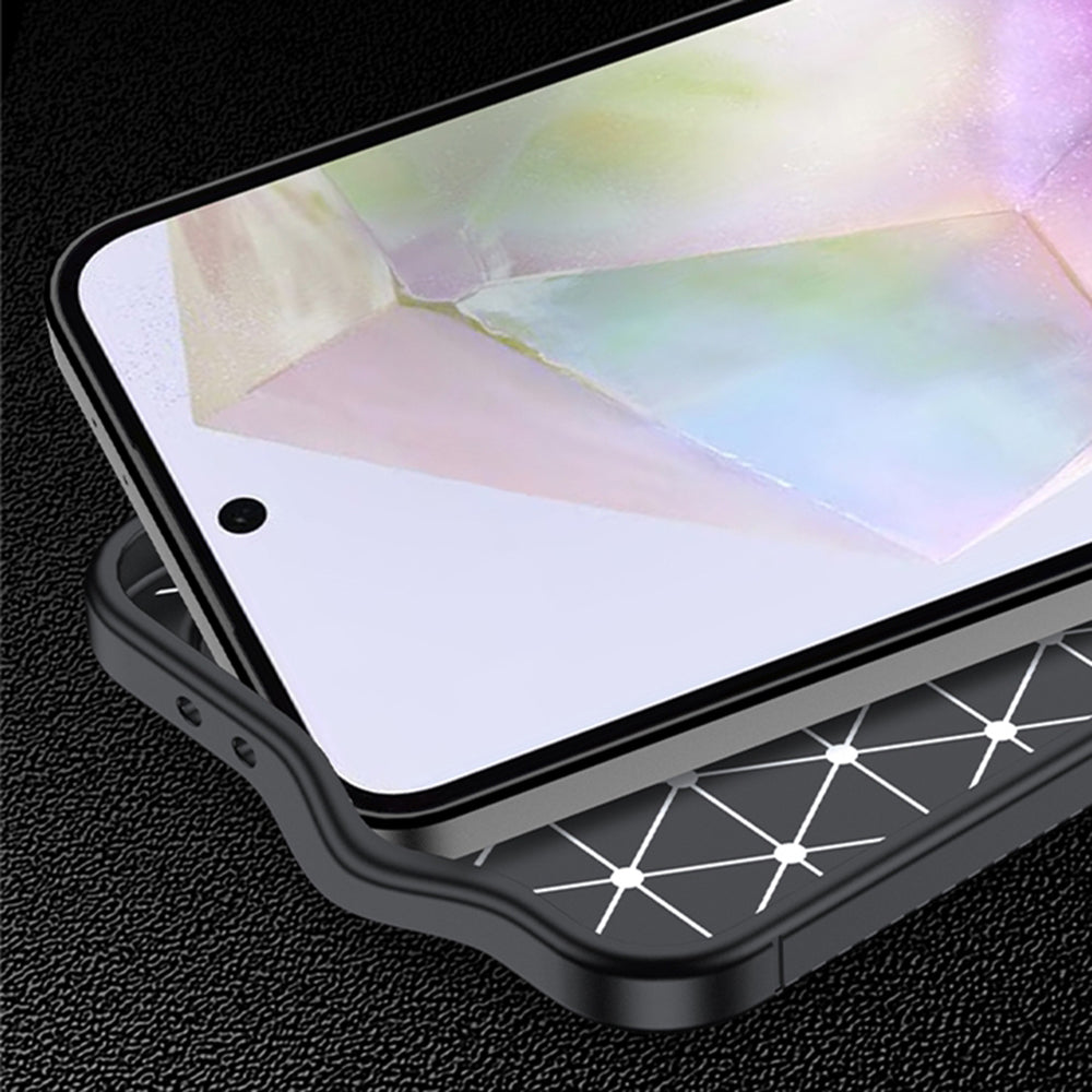 Case for Samsung Galaxy A36 A366, Techsuit, CarbonFiber, Black