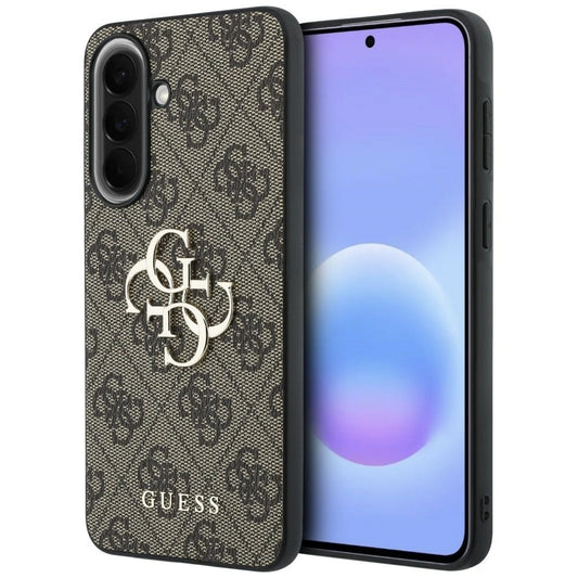 Tok Samsung Galaxy A37 5G-hez, Guess, 4G Nagy Logó, Barna