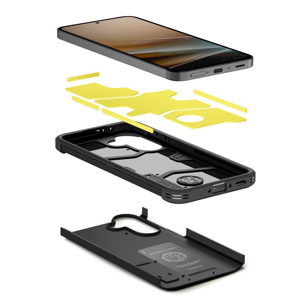 Tokozás a Samsung Galaxy A37 5G-hez, Spigen, Tough Armor, Fekete ACS11131