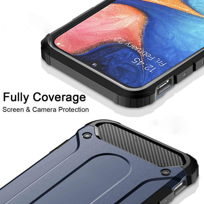 Tok Samsung Galaxy A40 A405-hez, Techsuit, Hybrid Armor, Fekete